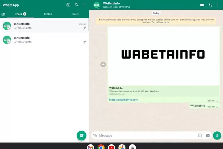 Lebih Nyaman! WhatsApp akan Siapkan Fitur Baru untuk Tablet Android : Tampilan Panel Ganda