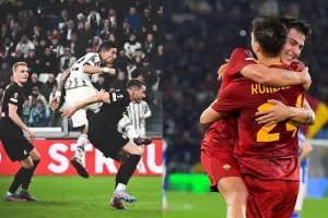 Hasil positif dua perwakilan Italia, As Roma dan Juventus pada leg pertama liga Eropa 2022-2023