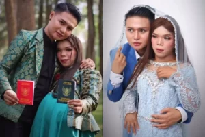 Makin kontroversi, Popo Barbie terciduk nikahi sesama cowok, netizen: Ku kira udah tobat malah makin...