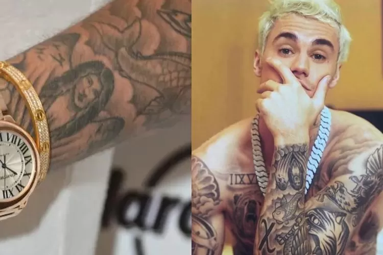 Padahal udah ditutupi, Justin Bieber ketauan masih punya tato Selena Gomez, belum move on?