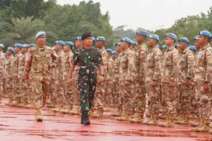 Di Mabes TNI, Jenderal Bintang 3 Sambut Kedatangan Ribuan Prajurit Pulang dari Misi Perdamaian PBB