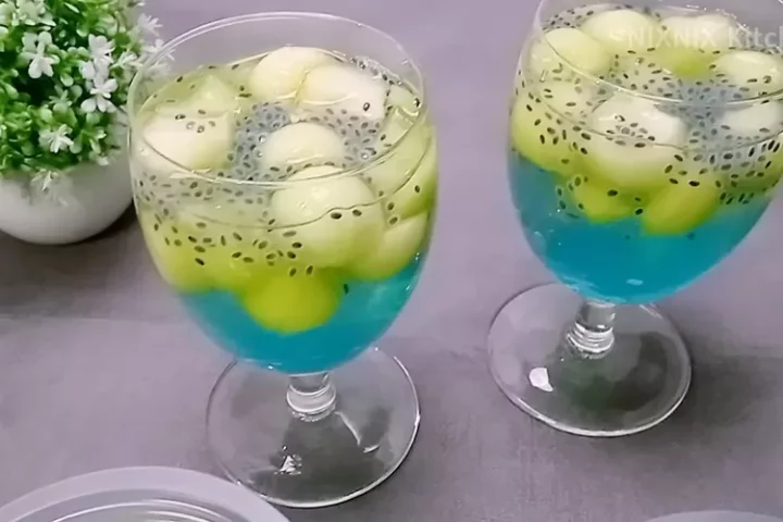 Ramadhan 2023: Resep es melon jelly blueberry, es segar untuk minuman buka puasa, bisa juga jadi ide jualan