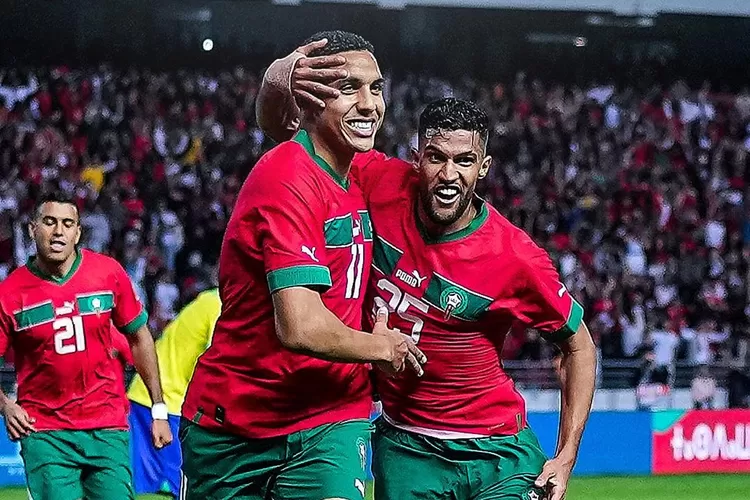 Timnas Maroko hajar negara pemegang gelar piala dunia terbanyak, pemain Real Madrid ini emosi