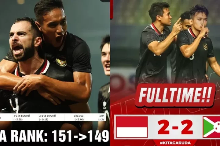 Timnas Indonesia naik ke peringkat 149 dunia FIFA! Jordi Amat jadi juru penyelamat pasukan Garuda