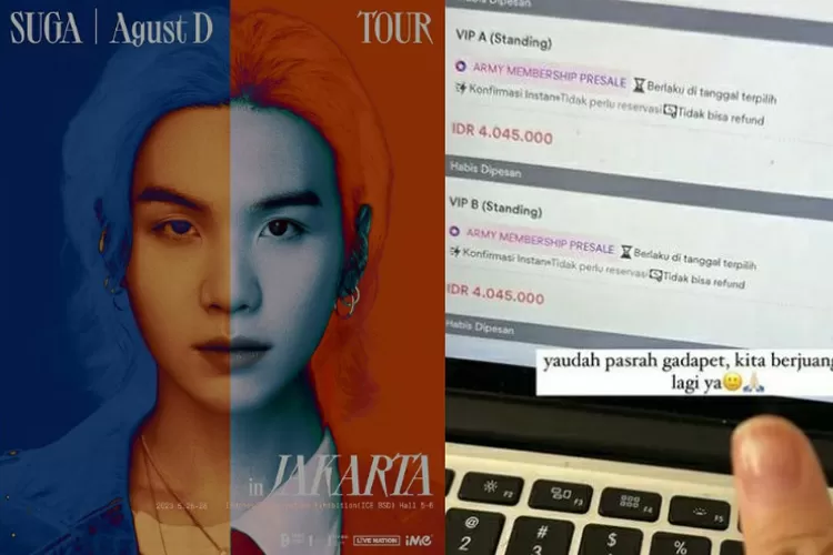 Ikut war tiket konser Suga BTS, sederet artis ini ngaku frustasi karena kehabisan: Padahal tinggal…