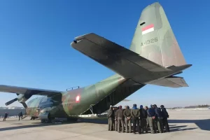 Pesawat Hercules Milik TNI AU Diperbantukan Kirim Logistik Korban Gempa Turki