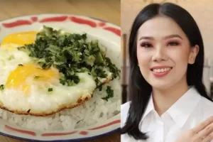 Resep nasi telor ceplok ala Devina Hermawan, gurih pakai minyak daun bawang, menu simple saat kepepet