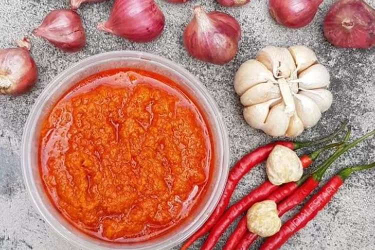 Resep bumbu dasar merah, bisa jadi stok buat masak rendang di bulan Ramadhan, sat set gak perlu ngeblender