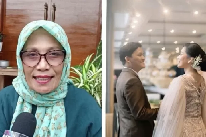 Selain dapat suami turunan raja, gaun resepsi adik Indah Permatasari rupanya jahitan tangan Nursyah: Ibuku...