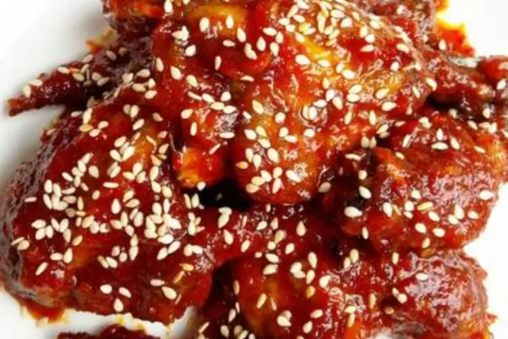 Resep korean spicy chicken wings pake taburan wijen, ayamnya dijamin mateng!