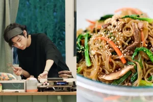 Resep mudah membuat Japchae, makanan favorite Taehyung BTS yang mirip dengan bihun goreng