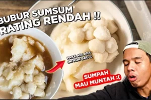 Bubur sumsum nggak ada akhlak! Mamank Kuliner review sad food di aplikasi ojol: Mirip lem disiram kuah kopi