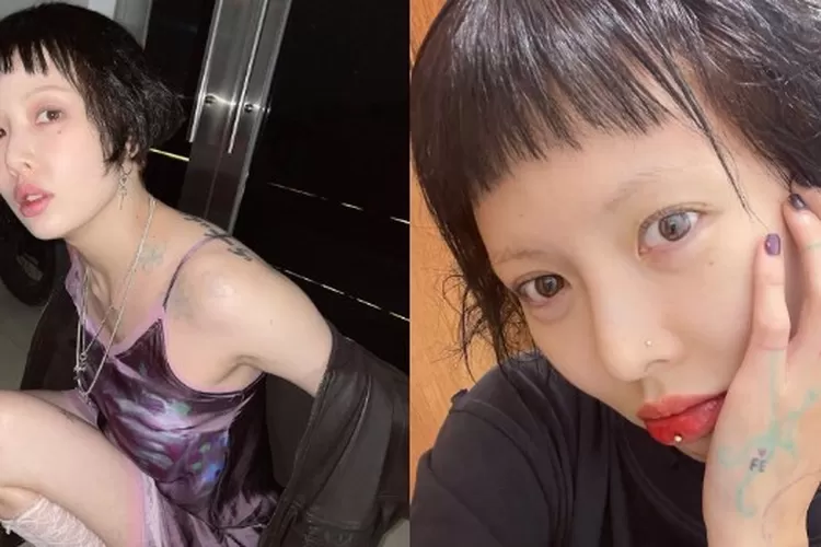 HyunA rela potong rambut super pendek karena gagal move on dari Dawn?