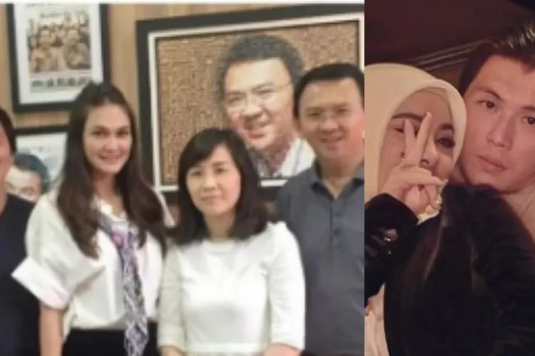 Momen Luna Maya foto bareng Ahok tersebar di medsos, ekspresi Reino Barack diomongin: Sama Syahrini planga...