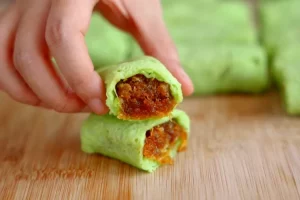 Resep kue dadar gulung yang manis dengan kulit kenyal anti gagal untuk jualan minim modal ala Luvita Ho