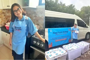 Aksi Prilly Latuconsina ikut masak buka puasa Ramadhan untuk 300 anak panti tuai pujian: Sekeren itu dia!