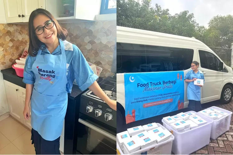 Aksi Prilly Latuconsina ikut masak buka puasa Ramadhan untuk 300 anak panti tuai pujian: Sekeren itu dia!