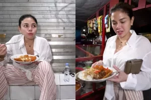 Makan gudeg di Jogjakarta, Nikita Mirzani ngaku ga tau bedain gudeg yang enak atau tidak: Udah lama banget...