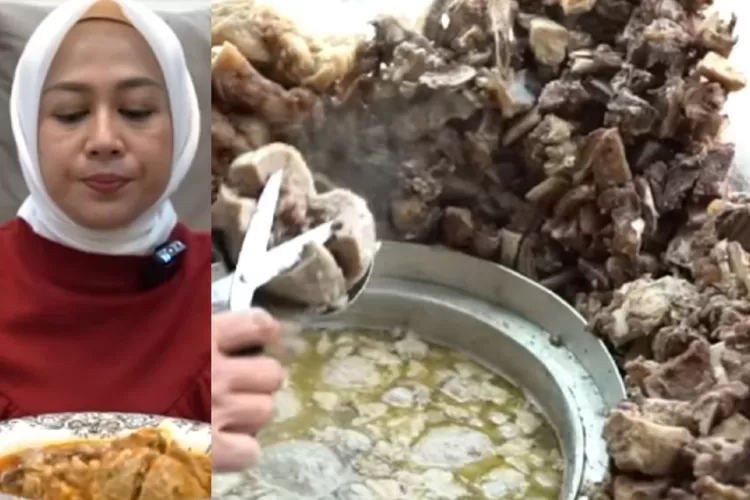 Shanty istri Denny cagur makan bakso pinggir jalan di Garut, ternyata abangnya sudah jualan 15 tahun