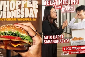 Promo makanan terbaru Mei 2023 KFC dan Burger King, bisa makan enak lebih hemat di awal bulan