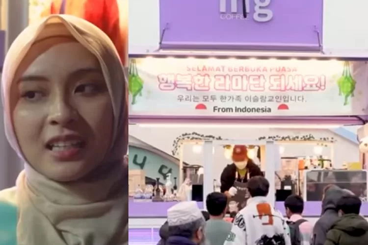 Kenang Ramadhan di Korea Selatan, Youtuber ini bangun food truck dan bagi-bagi makanan di Masjid Itaewon