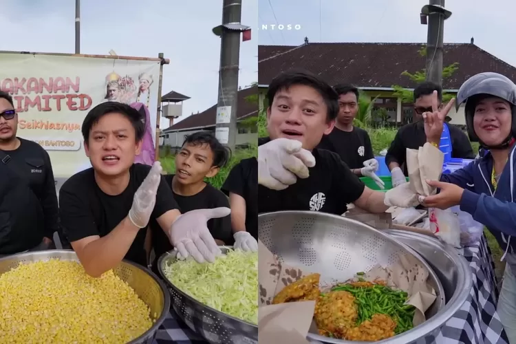 Masak besar, Bobon Santoso jualan gorengan bayarnya seikhlasnya atau  pake doa: Ini ga tau untung apa rugi...