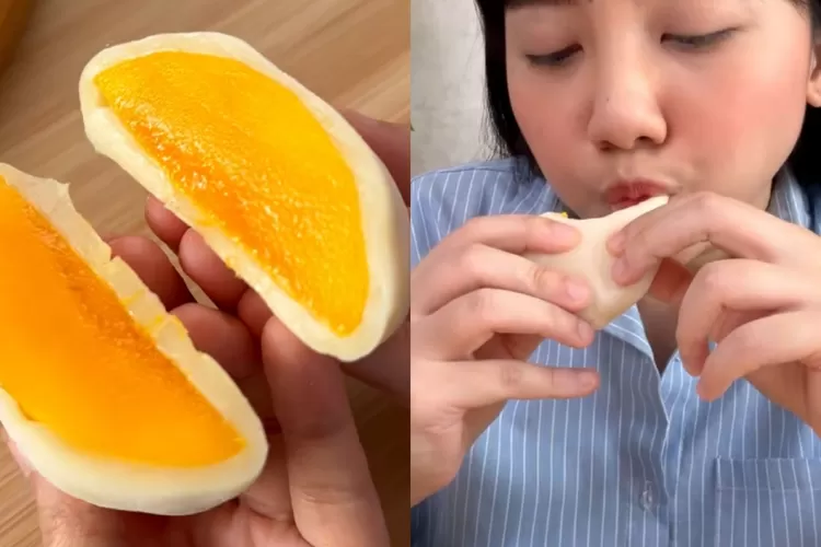 Resep mochi isi mangga, kenyal segar buatnya mudah bisa di rumah dijamin suka