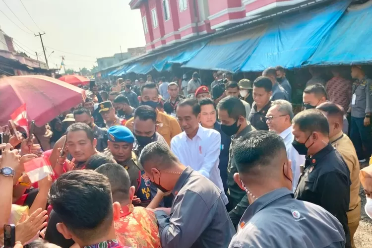 Tinjau Jalanan Rusak di Lampung, Jokowi Singgung Pengaruhnya Terhadap Harga Sembako