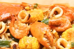 Resep seafood saus padang, pedas asam manis enak dimakan pakai nasi hangat, yuk masak!