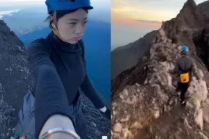 Wendy Walters banjir pujian usai unggah video mendaki Gunung Raung, warganet: Cara move on-nya elegan