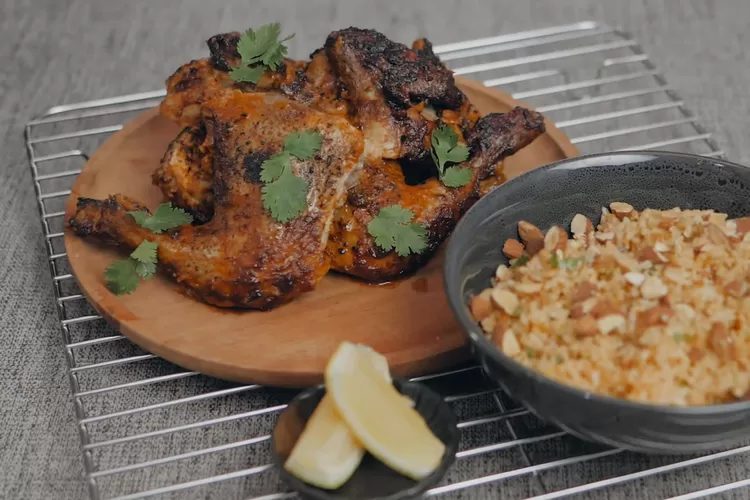 Resep peri-peri chicken ala Ade Koerniawan, makan khas Afrika, lengkap dengan mediteranian rice