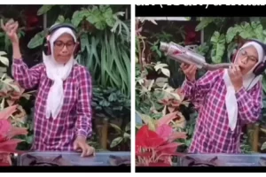 Makin menjadi-jadi, tingkah Nursyah nge-DJ pakai tanaman dan kompor jadi cibiran: Kasihan..