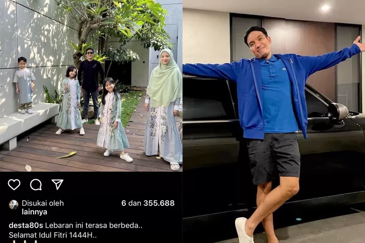 Diduga sudah lama tak akur dengan Natasha Rizki, Desta beri isyarat : Lebaran ini terasa berbeda..