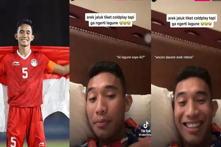 Kapten Timnas Indonesia U22, Rizky Ridho minta tiket konser Coldplay ke Jokowi tapi tak tahu lagunya