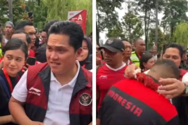 Erick Thohir kalungkan karangan bunga ke Timnas U22 yang tiba di Gelora Bung Karno, ini sederet profilnya