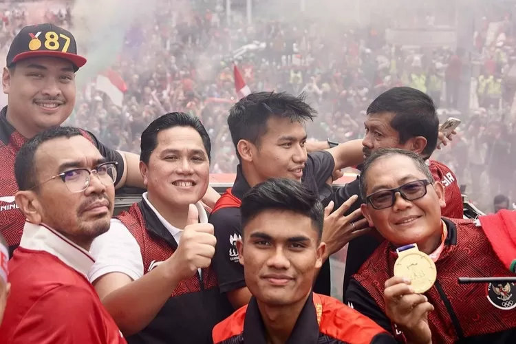 Kemenangan Timnas Indonesia U-22 di SEA Games 2023 disambut antusias, Erick Thohir malah minta maaf untuk ini