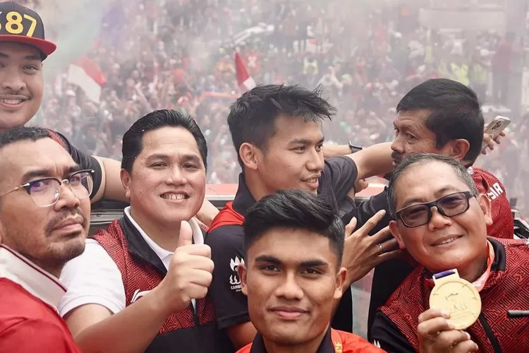 Timnas U22 Indonesia ikut kirab juara SEA Games di GBK, Erick Thohir: Euforia sudah selesai, sekarang kita...