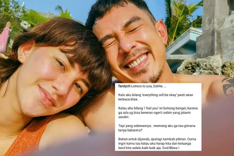 Bau-bau penyesalan? Fandy Christian unggah foto Dahlia Poland pakai kata-kata manis, netizen: Nyesel lu bang