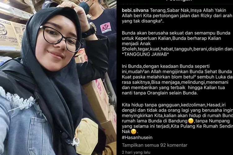 Pilu! curhatan istri Opick yang angkat kaki dari rumah, Bebi Silvana : Kita pulang ke rumah sendiri