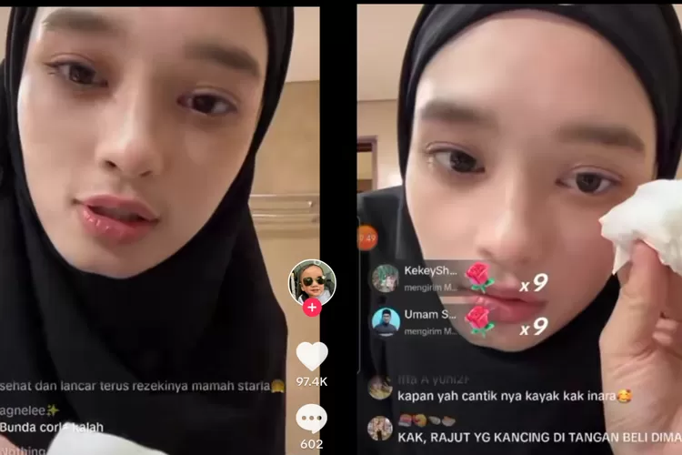 Ditantang hapus makeup, Inara Rusli ngaku tak pernah pakai bedak atau foundation, netter: Skincare air wudhu