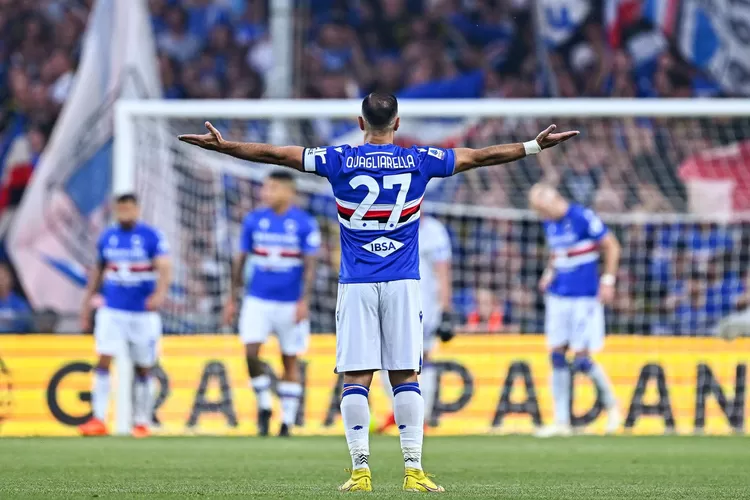 Sampdoria vs Sassuolo berakhir imbang, Fabio Quagliarella  mendapat appaluse dari pendukung Il Samp