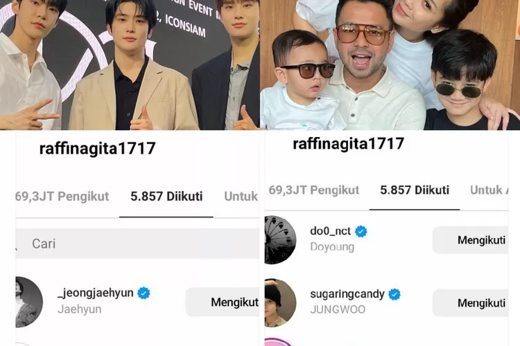 Buat heboh penggemar, NCT Dojaejung diikuti Instagram Raffi dan Nagita: Rafathar ketemu Jaehyun