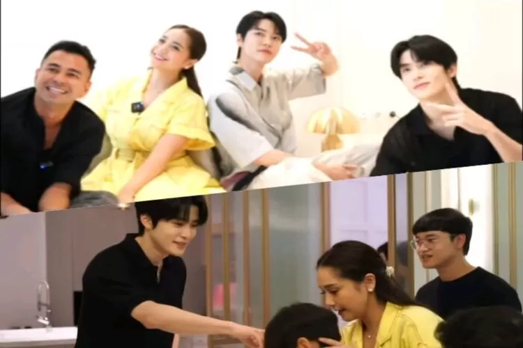 Kocak! House tour bareng NCT DOJAEJUNG, Raffi Ahmad salto di kasur, Jaehyun malah salim ke Rafathar