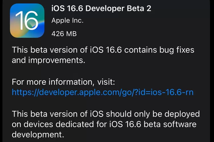 Update Terbaru: Apple Rilis iOS 16.6 Beta 2, Inilah Fitur-Fitur yang Bisa Dicoba