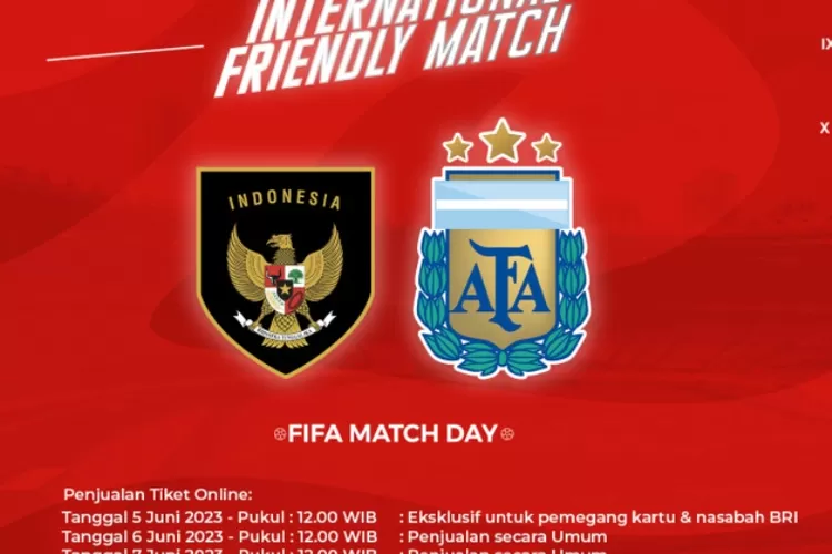 Cuma hitungan menit, tiket timnas Indonesia vs Argentina ludes terjual