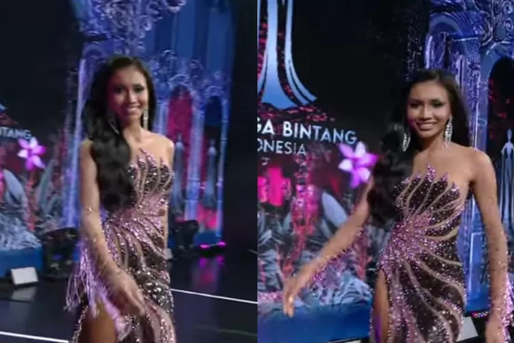 Jelas banget! Area intim Chesy Anribka tersibak 5 detik di ajang Miss Mega Bintang tepat di menit...