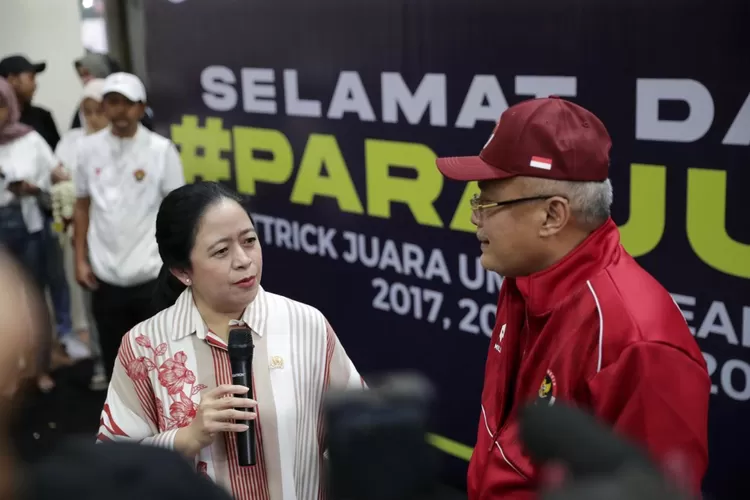 Puan Maharani ikut sambut kontingen Indonesia yang jadi juara umum ASEAN Paragames 2023 Kamboja