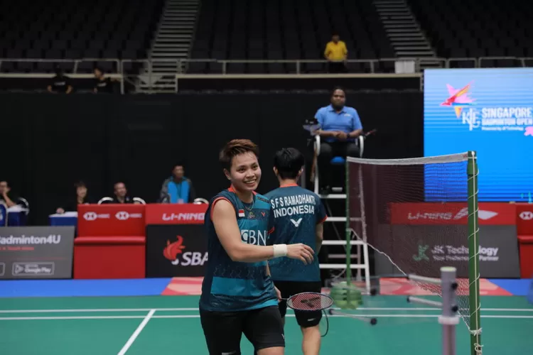 Digeprek wakil Jepang, Apriyani dan Fadia terhenti di perempat final Indonesia Open 2023