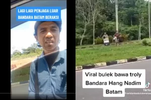 Aksi Supir Taksi Konvensional vs Taksi Online Terjadi di Bandara Hang Nadim Batam, Turis Harus Jalan Kaki Jauh