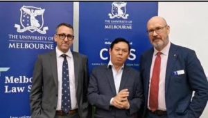 Wakil ketua DPD RI Sultan B Najamudin di Universitas Melbourne Australia.